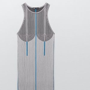 Zara seamless jacquard dress